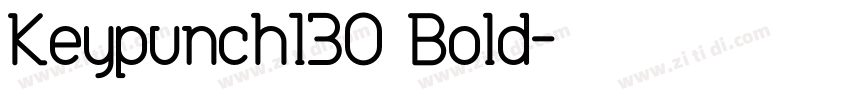 Keypunch029 Bold字体转换